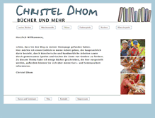 Tablet Screenshot of christel-dhom.de